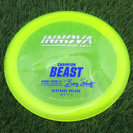 Innova Champion Beast with Burst Logo Barry Schultz 2X World Champion Stamp - 171.4g - Highlighter Yellow - Highlighter Yellow / 171.41g