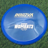 Innova Champion Wombat3 with Burst Logo Stock Stamp - 175.6g - Blue - Blue / 175.61g