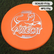 Innova DX Polecat with Burst Logo Stock Stamp - 171.2g - Light Orange - Light Orange / 171.18g