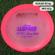 Innova Champion Leopard with Burst Logo Barry Schultz 2X World Champion Stamp - 167.4g - Pink - Pink / 167.37g