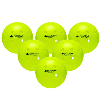 The Official Pickleball - 6 Pack (Neon)