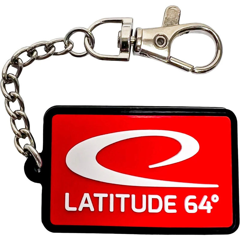 Latitude 64 Rubber Swoosh Logo Keychain