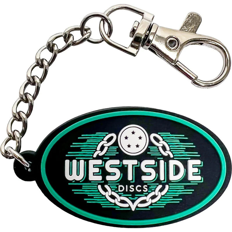 Westside Oval Rubber Keychain