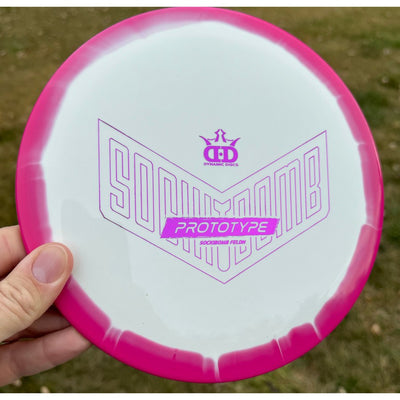 Dec '23 Auction - Dynamic Discs Supreme Sockibomb Felon with Prototype Stamp - 176g - Solid Pink