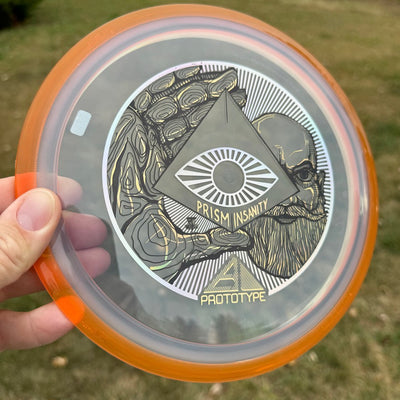Dec '23 Auction - Axiom Prism Proton Insanity with Special Edition ZAM Insanity Stamp - 171g - Translucent Clear