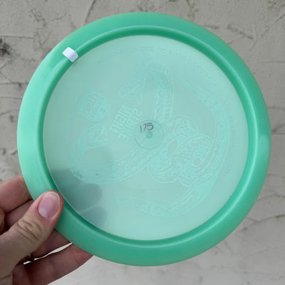 Auction! Jan '24 - Discmania C-Line Color Glow FD with Nate Perkins Night Strike II Stamp - 175g - Translucent Green