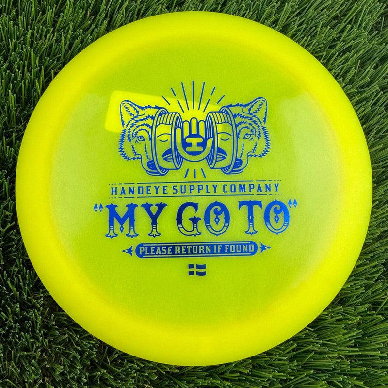 Auction! Dynamic Discs Lucid Air Trespass with Handeye Façade Stamp - 158g - Translucent Yellow