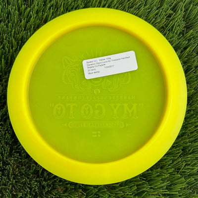 Auction! Dynamic Discs Lucid Air Trespass with Handeye Façade Stamp - 158g - Translucent Yellow