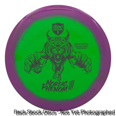 Green and purple Discmania Horizon S Line DD3 Niklas Anttila Signature Series Nordic Phenom III disc golf disc.