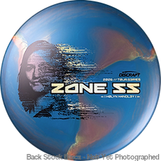 Blue Discraft Special Blend Titanium Metallic Big Z Pearl Zone SS disc with a black image of Holyn Handley and white text.