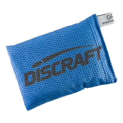 Blue Discraft Silky Feel Waffle Sportsac with a textured waffle weave pattern and a black Discraft logo.