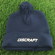 Discraft Embroidered Logo Cuff Pom Beanie - Navy Blue