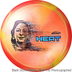 Discraft Special Blend Titanium Metallic Big Z Pearl Heat disc with a melting image of Hanna Huynh and blue text.