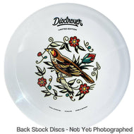 Disctroyer A-Soft Starling / Kuldnokk DD-13 Distance Driver with Colored Tattoo - Limited Edition Stamp [Back Stock Inventory - Disc and Stamp Color WILL VARY] - 177g-181g / Starling / Kuldnokk DD-13 / Varies
