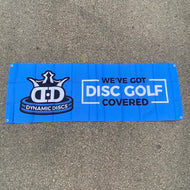 Dynamic Discs Fabric Banner - We've Got - Black, Blue, and White / 6' x 2'