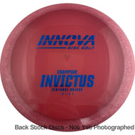 Innova Champion Invictus Distance Driver avec tampon de stock avec logo Burst [Inventaire de stock arrière – La couleur du disque et du tampon varie] - 165g-169g / Invictus / Varie