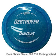 Innova Champion Metal Flake Destroyer Distance Driver with Burst Logo Stock Stamp [Back Stock Inventory - Disc and Stamp Color WILL VARY] - 170g-172g / Destroyer / Varies
