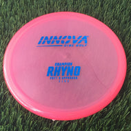 Innova Champion Rhyno with Burst Logo Stock Stamp - 161.0g - Translucent Pink - Translucent Pink / 161g