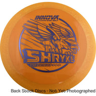 Innova Star Shryke Distance Driver avec logo Burst Tampon de stock [Inventaire de stock arrière – La couleur du disque et du tampon varie] - 100g-139g / Pie-grièche / Varie