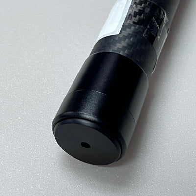 Max Disctance Max Stick Carbon Fiber XF16 ball retriever shows a black carbon fiber shaft with a black plastic end cap.