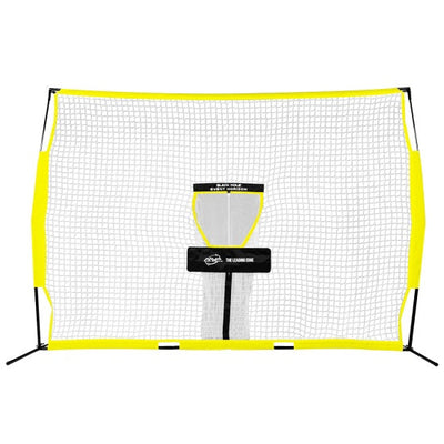 MVP Black Hole Event Horizon training net with white mesh and bright yellow trim around the perimeter.