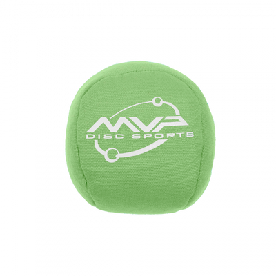 MVP Disc Sports Osmosis green sport ball bag with a white logo on canvas material.