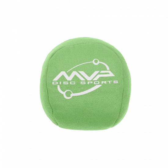 MVP Disc Sports Osmosis green sport ball bag with a white logo on canvas material.