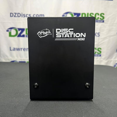 Black MVP Disc Station Mini organizer featuring white "MVP Disc Sports" and "Disc Station Mini" logos.