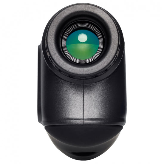 Dark gray MVP Parsec laser range finder with a visible green lens and black textured trim.