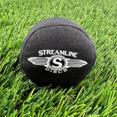 Black Streamline Osmosis Sport Ball Bag with white Streamline Discs logo prominently displayed on the front.