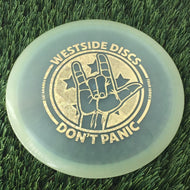 Westside VIP Ice Orbit Moonshine Glow Gatekeeper with Sai Ananda "Don't Panic" 2024 Tour Series Stamp - 179g - Translucent Turquoise Blue - Translucent Turquoise Blue / 179g