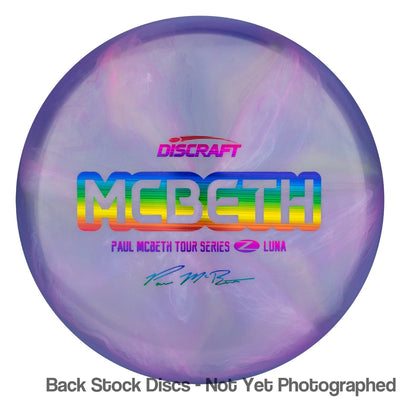 Discraft Elite Z Swirl Luna with Paul McBeth Tour Series 2020 Stamp