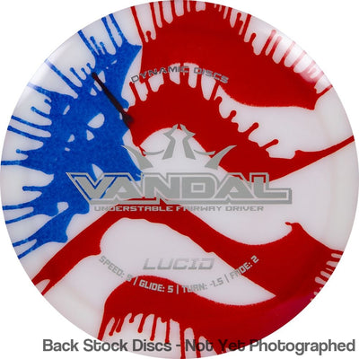 Dynamic Discs Lucid MyDye Vandal with Flag Stamp