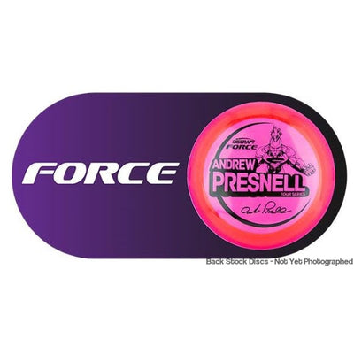Discraft Metallic Z Force with Andrew Presnell Tour Series 2021 Stamp