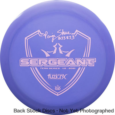 Dynamic Discs Fuzion X-Blend Sergeant with Paige Shue #33833 Team Series V2 2021 Stamp