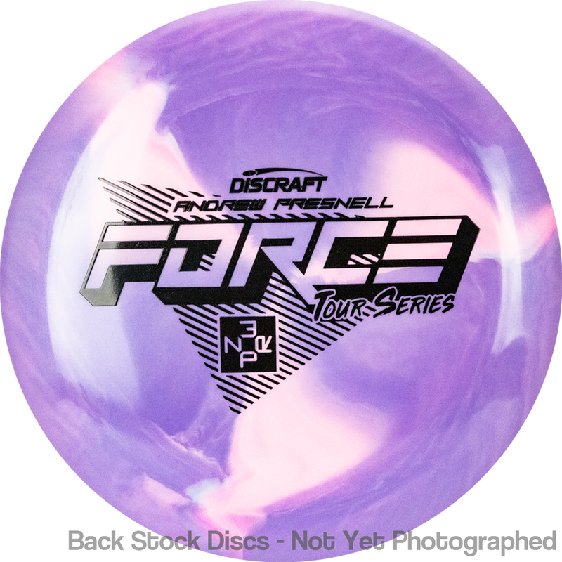 Discraft ESP Swirl Force with Andrew Presnell Tour Series 2022 Stamp