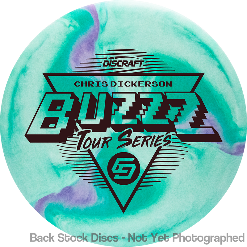 Discraft ESP Swirl Buzzz with Chris Dickerson Tour Series 2022 Stamp