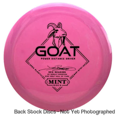Mint Apex Goat with Des Reading Signature 3X World Champion Stamp