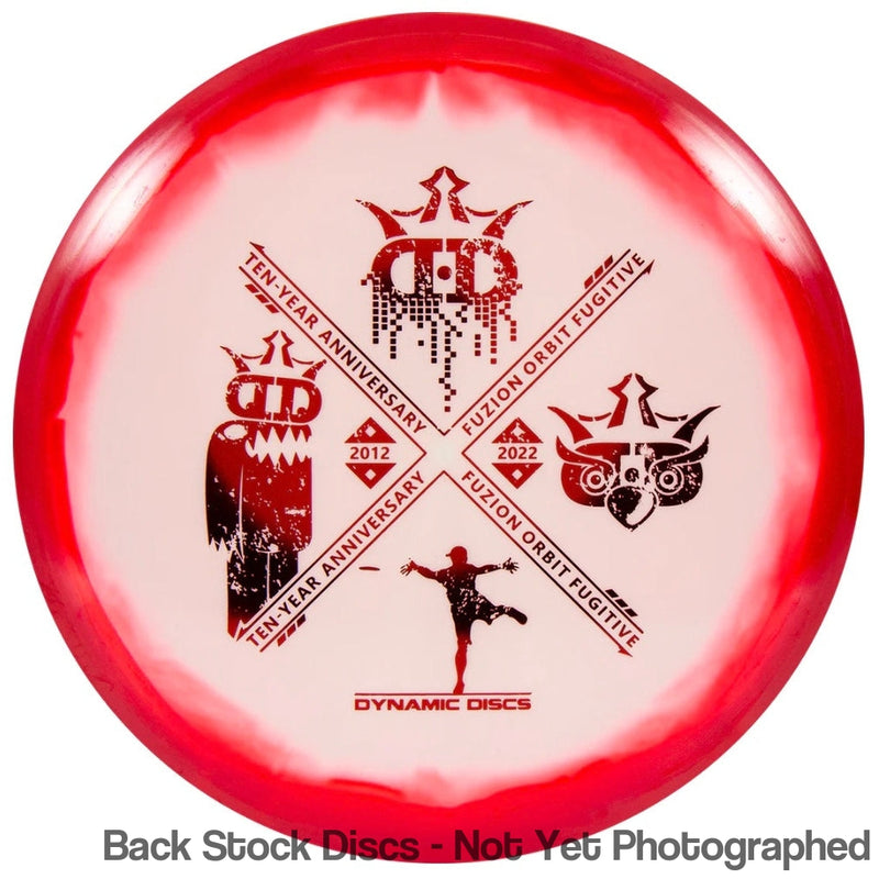 Dynamic Discs Fuzion Orbit Fugitive with Ten-Year Anniversary 2012-2022 Stamp