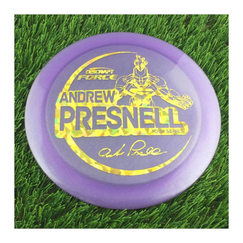 Discraft Metallic Z Force with Andrew Presnell Tour Series 2021 Stamp - 172g - Translucent Purple
