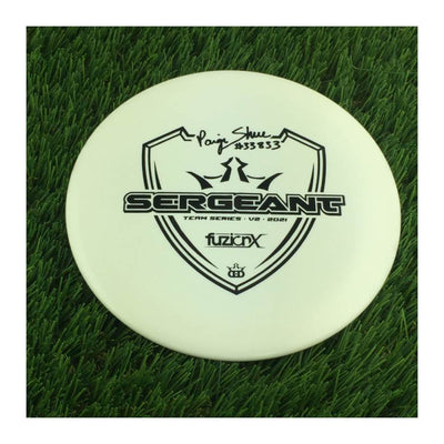 Dynamic Discs Fuzion X-Blend Sergeant with Paige Shue #33833 Team Series V2 2021 Stamp - 176g - Solid White