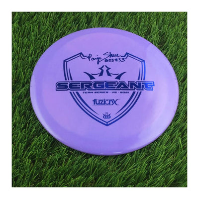 Dynamic Discs Fuzion X-Blend Sergeant with Paige Shue #33833 Team Series V2 2021 Stamp - 176g - Solid Purple