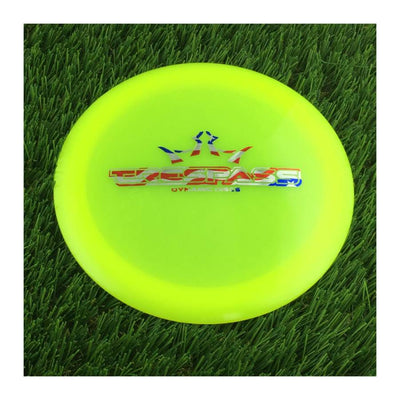 Dynamic Discs Lucid Trespass with Flag Bar Stamp Stamp - 175g - Translucent Yellow