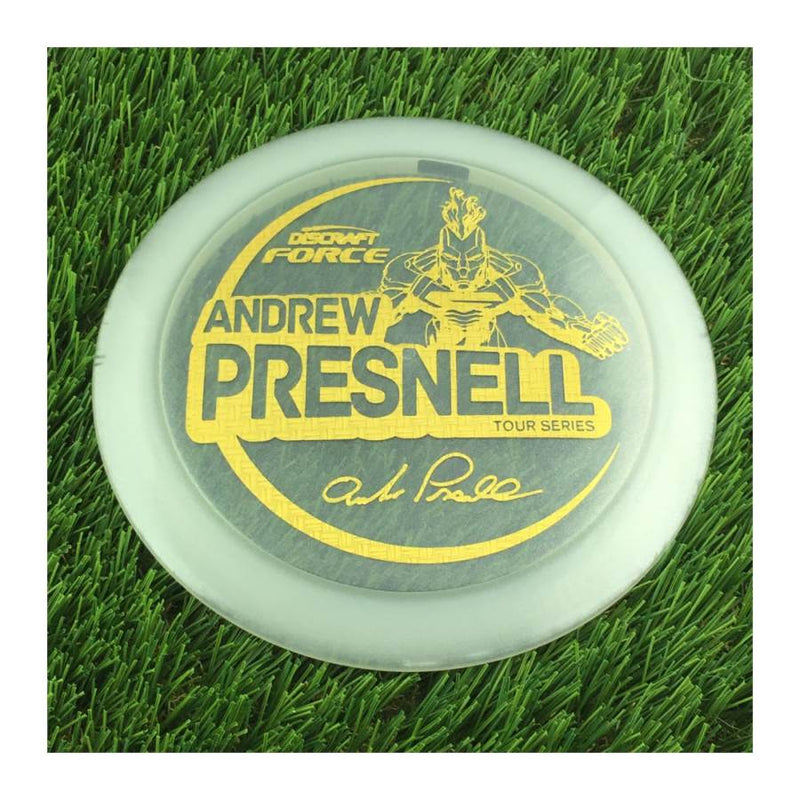 Discraft Metallic Z Force with Andrew Presnell Tour Series 2021 Stamp - 174g - Translucent Off White