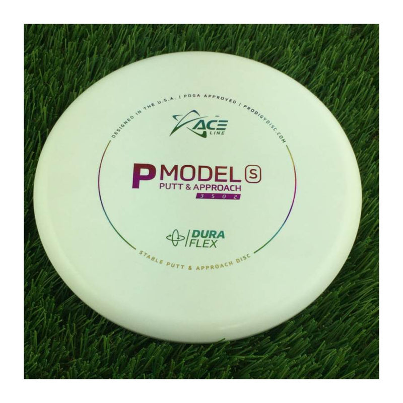 Prodigy Ace Line DuraFlex P Model S with Cale Leiviska 2021 Bottom Stamp Stamp - 174g - Solid Off White