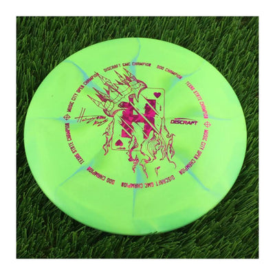 Discraft ESP Swirl Vulture with Hailey King Tour Champion Card Stamp - 176g - Solid Green