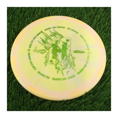 Discraft ESP Swirl Vulture with Hailey King Tour Champion Card Stamp - 174g - Solid Light Orange