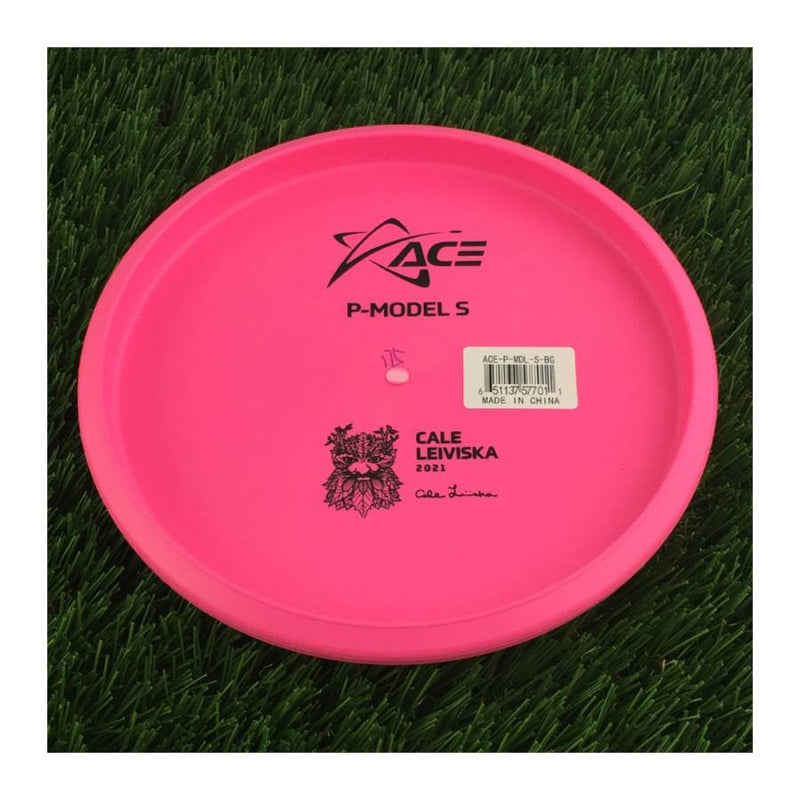 Prodigy Ace Line Basegrip P Model S with Cale Leiviska 2021 Bottom Stamp Stamp - 175g - Solid Pink