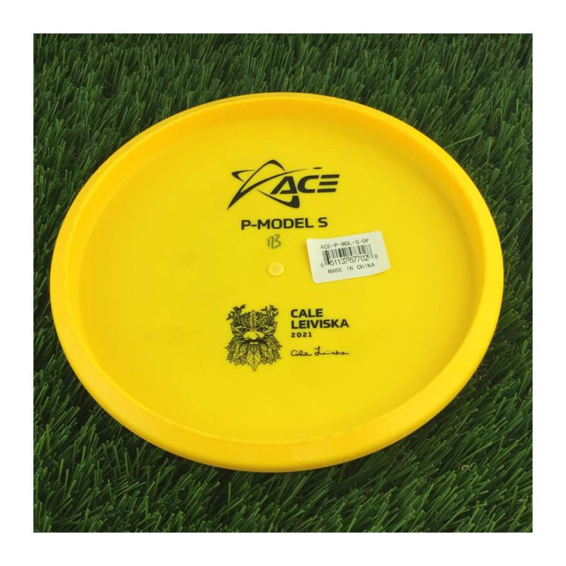 Prodigy Ace Line DuraFlex P Model S with Cale Leiviska 2021 Bottom Stamp Stamp - 173g - Solid Yellow