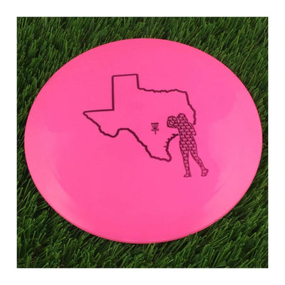 Dynamic Discs Fuzion X-Blend Vandal with Texas Outline & Valerie Mandujano Profile Stamp - 174g - Solid Pink